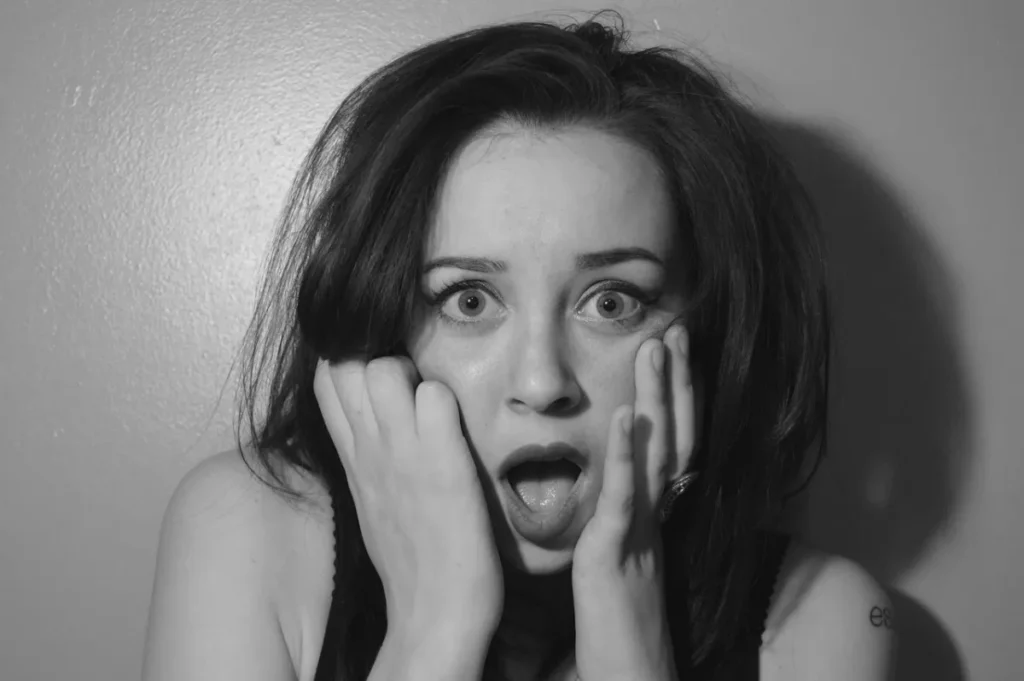 Culture shocks international: shock, woman and portrait